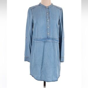 Splendid Light Blue Denim Shirt Dress - Long Sleeve